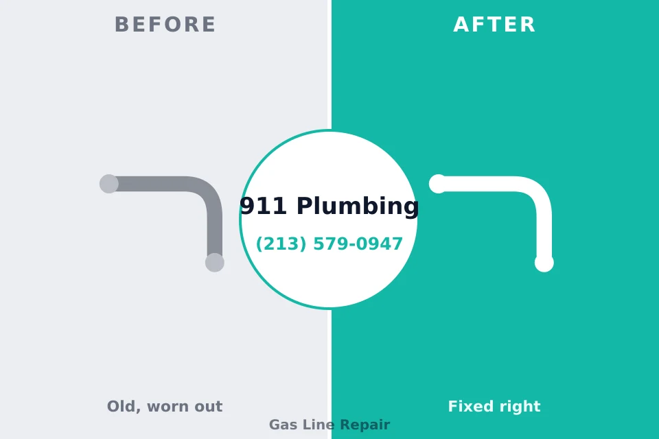 Before and after: plumbing repair Crewe, VA